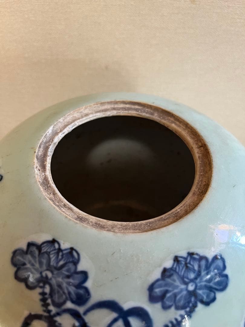 中国美術　蓋物　飾壺　花瓶　清　新渡　煎茶飾