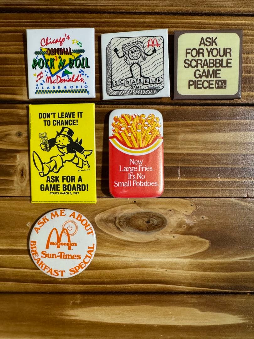 マクドナルド ヴィンテージ 缶バッジ 激レア 2 アメリカ
