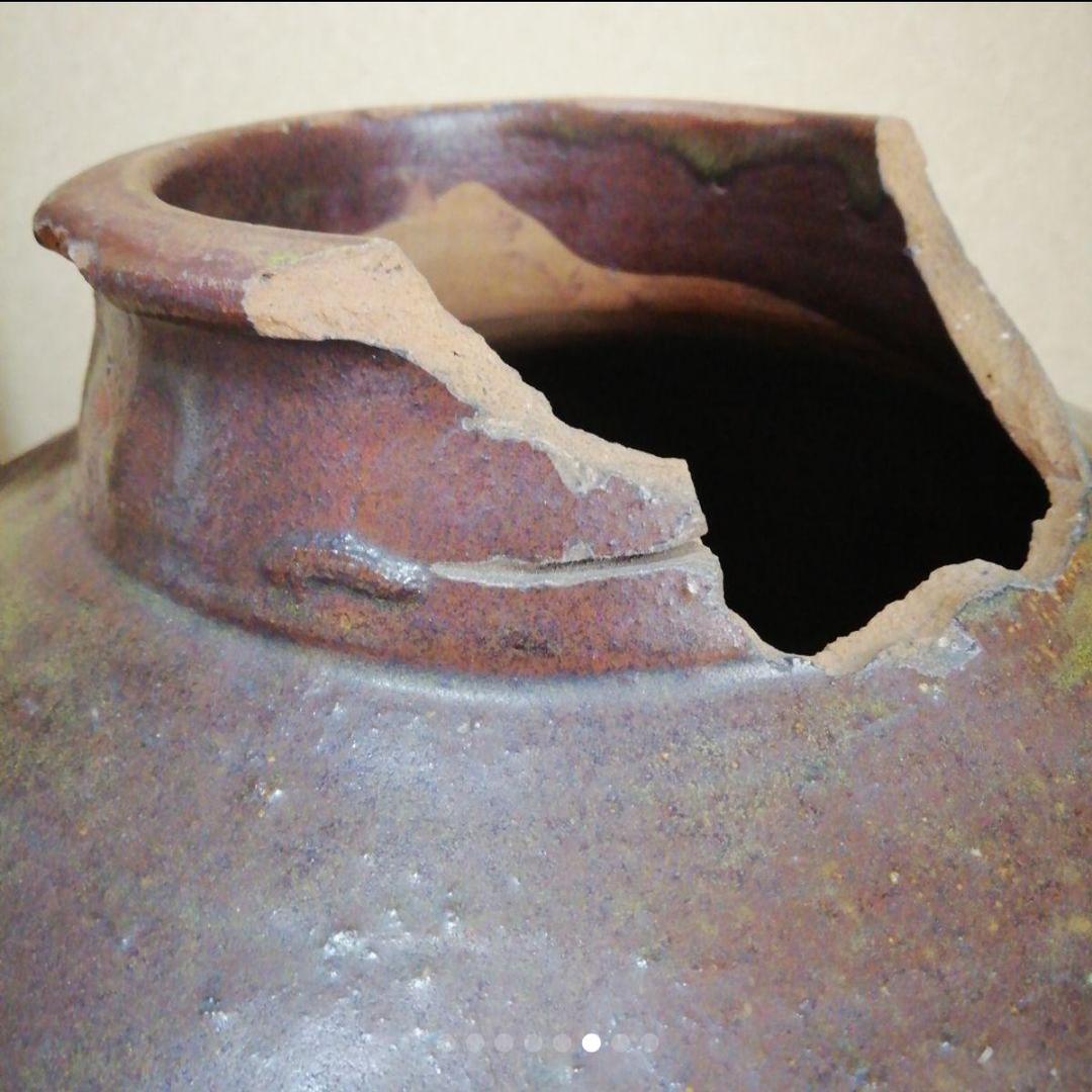 古い大壺　古瀬戸.古猿投　特大茶壺　500年前西暦1450年~1550年代