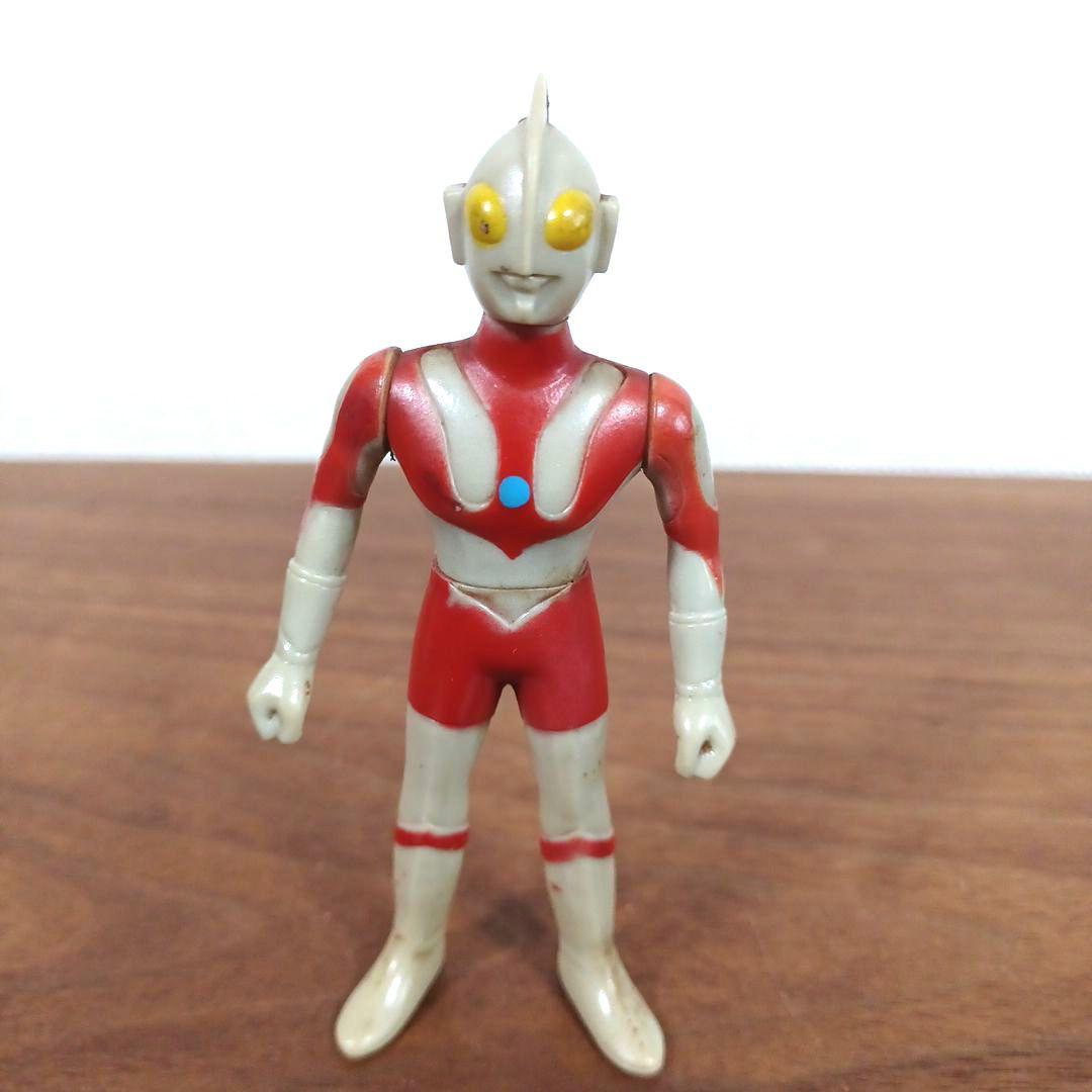 当時物ポピー製　ウルトラマン＆ウルトラマンA　希少ソフビペンダント頭部穴付き