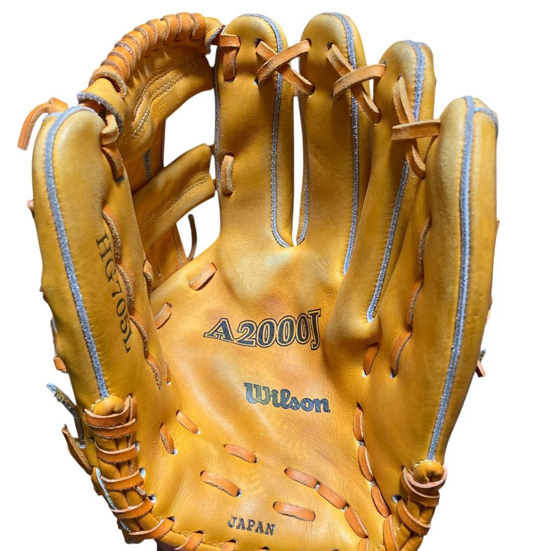 美品 Wilson ウィルソン グローブ グラブ 一般 硬式用 A2000J