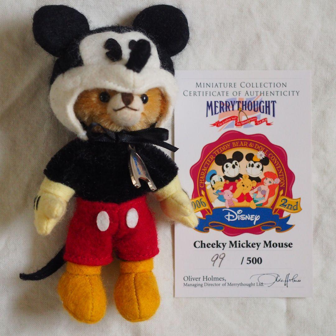 レア☆ Merrythought × Disney ミッキー ミニー テディベア