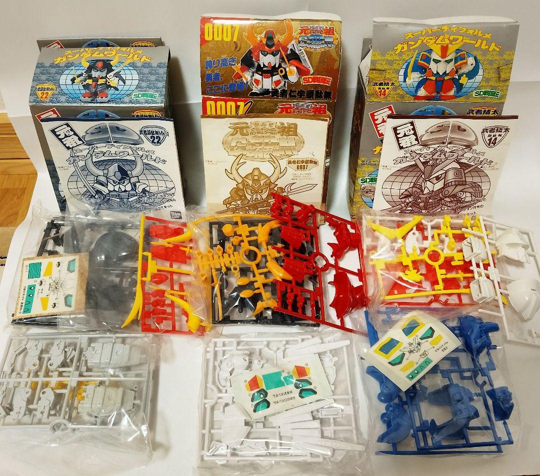 元祖SDガンダム　SDガンダム戦国伝　武者五人衆　4点セット【未組立】