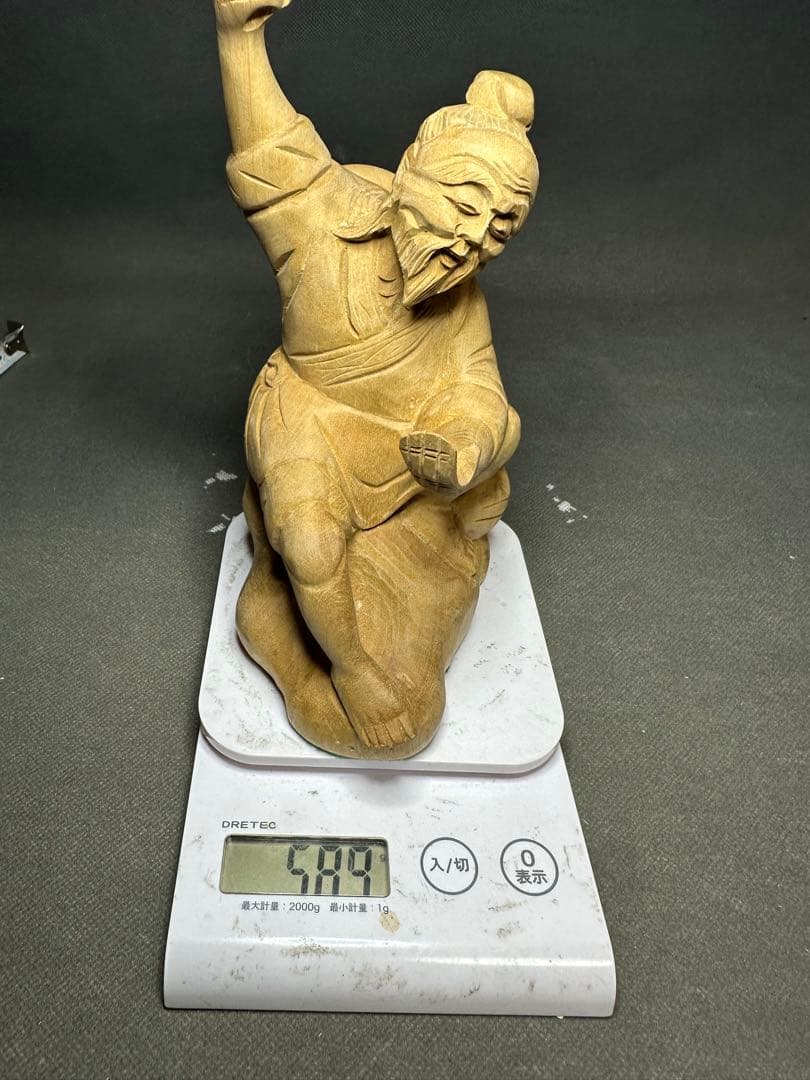 木彫り　骨董 木像　木製　仏教　密教　置物　骨董　アンティーク　魔除け　お守り