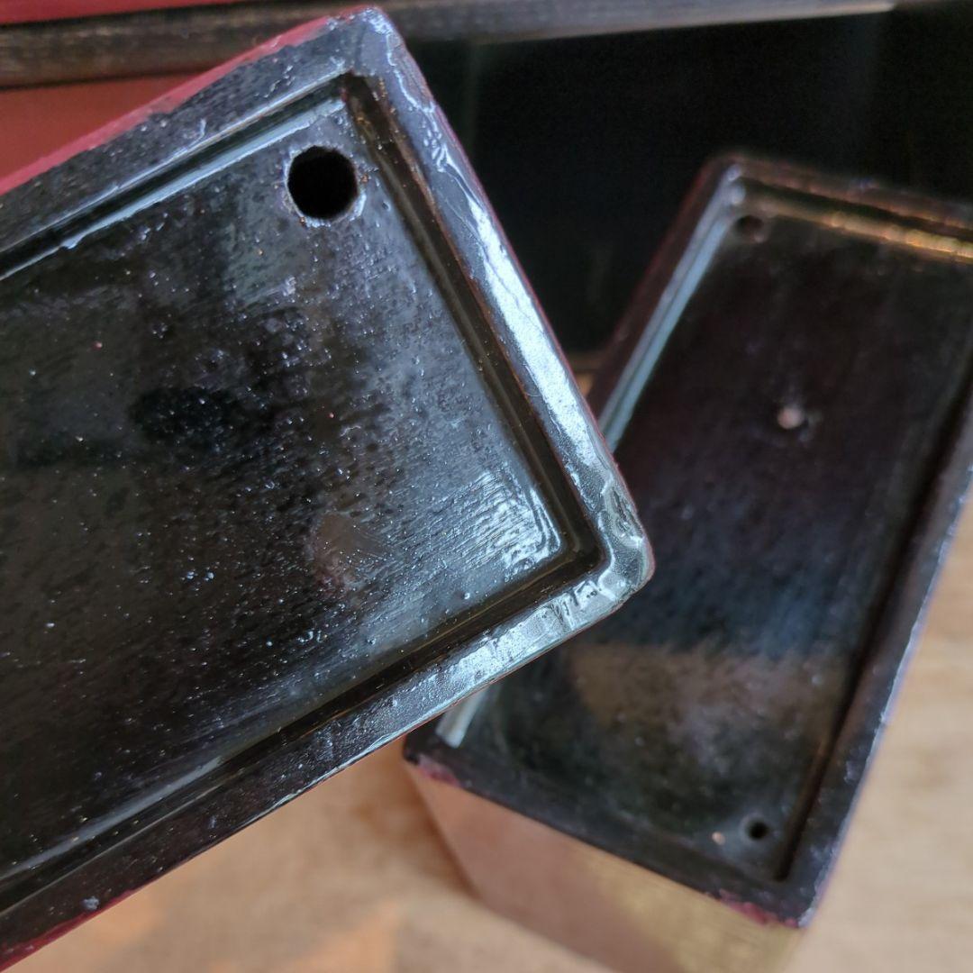 骨董　弁当箱　木製　漆　酒器　重箱　物入　手提げ木箱　アンティーク