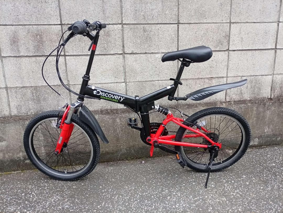 Discovery 折りたたみ自転車 20インチ black/red