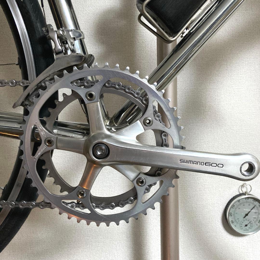 【さらに値下】クロモリ ビンテージ 55 シマノ10速Wレバー DURA-ACE