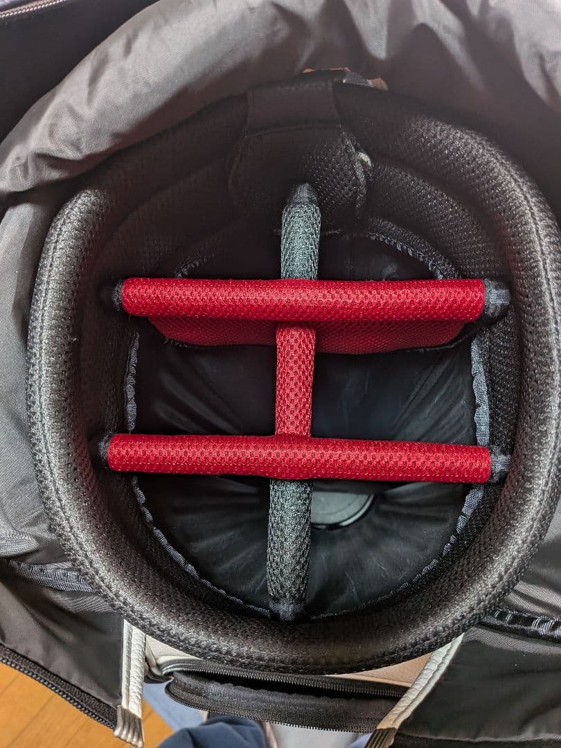 トミーヒルフィガー キャディバック ネイビー／レッド／ホワイト