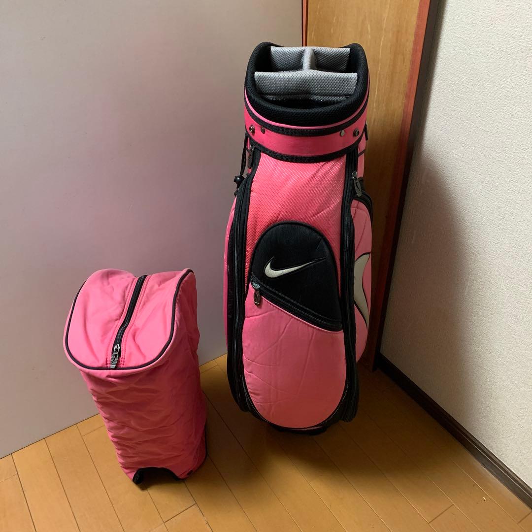 Nike ピンク キャディバッグ セット