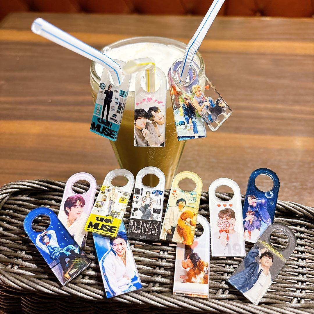 【 りり 】 ストロータグ BTS バンタン テテ 20点