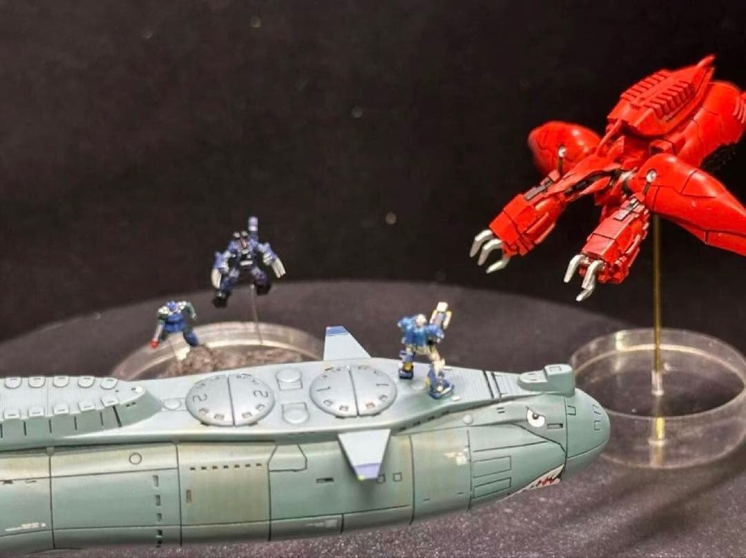 ガンダム1/1700 GK完成品 ジュノー級潜水艦 シャンブロ