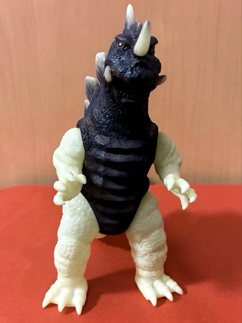 珍■ マルサン マルモン キングゴドラス ソフビ 蓄光 / オリジナル怪獣