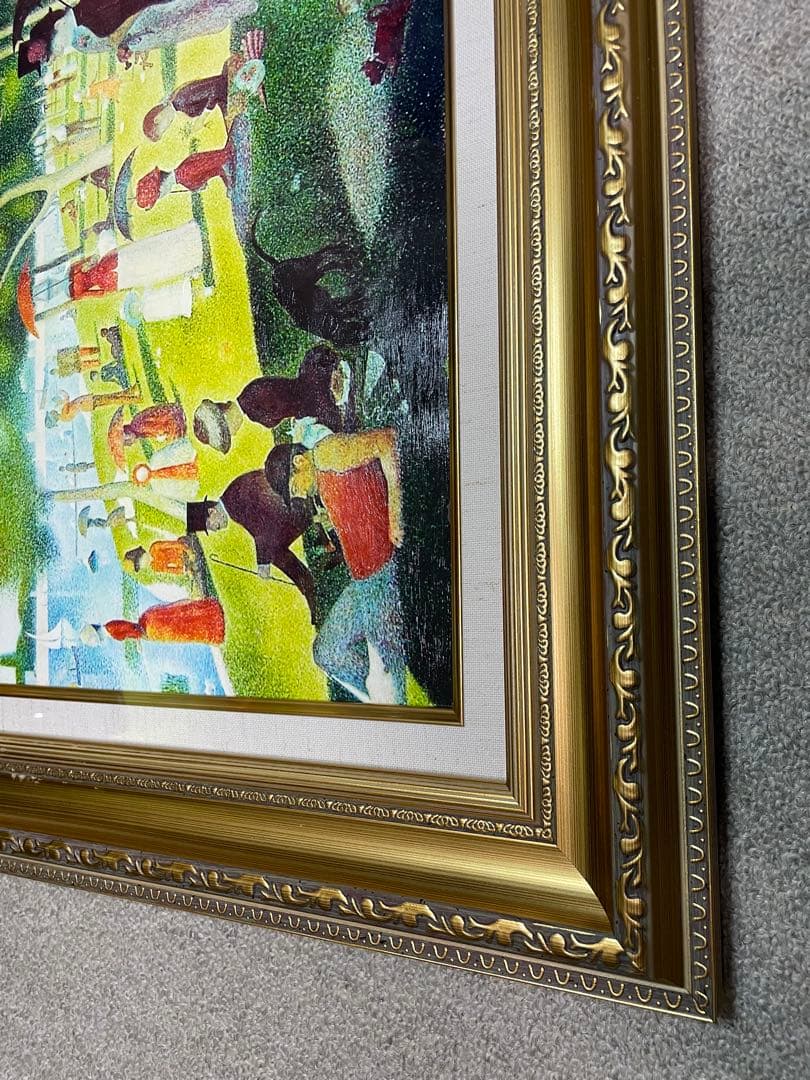 【立体複製画】グランド・ジャッド島の日曜日の午後 ジョルジュ・スーラ