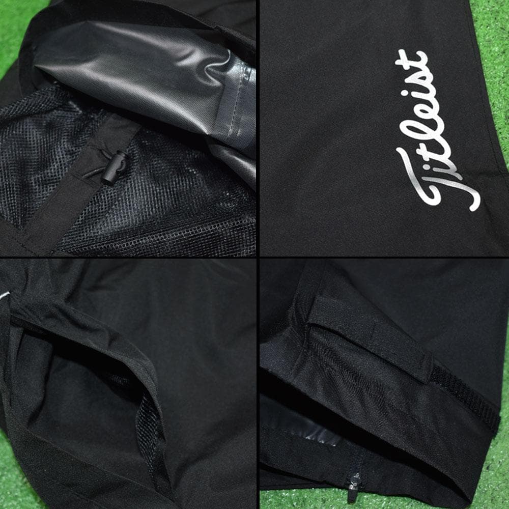 Titleist/タイトリスト ゴルフ 防風レインスーツ【ブラック/LL】新品！
