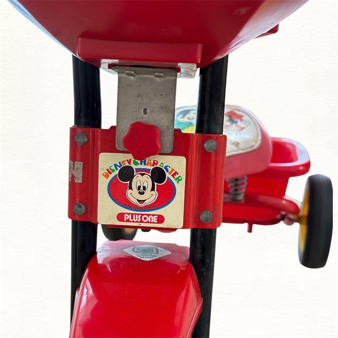 【来月に処分予定】Disney ディズニー　昭和平成レトロ音楽が鳴る子供用三輪車
