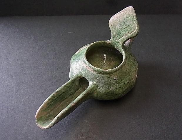 ★C1106★古代イラン　 オイルランプ　陶製　紀元後1000～1200年頃