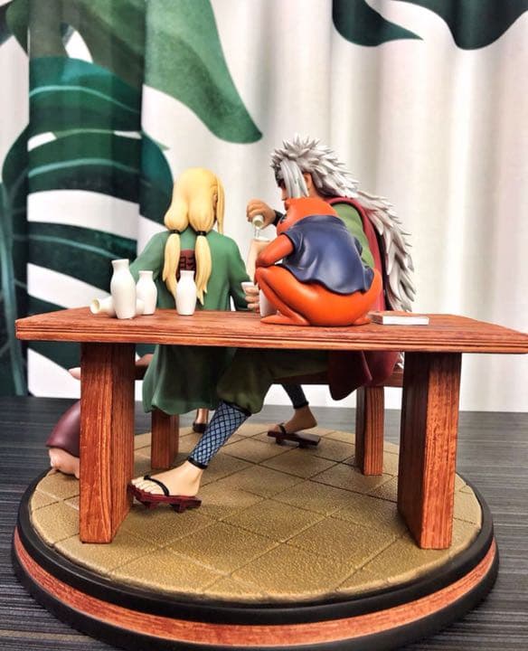 NARUTO ナルト自来也 綱手 ガレージキット ガレキ スタチュー ①