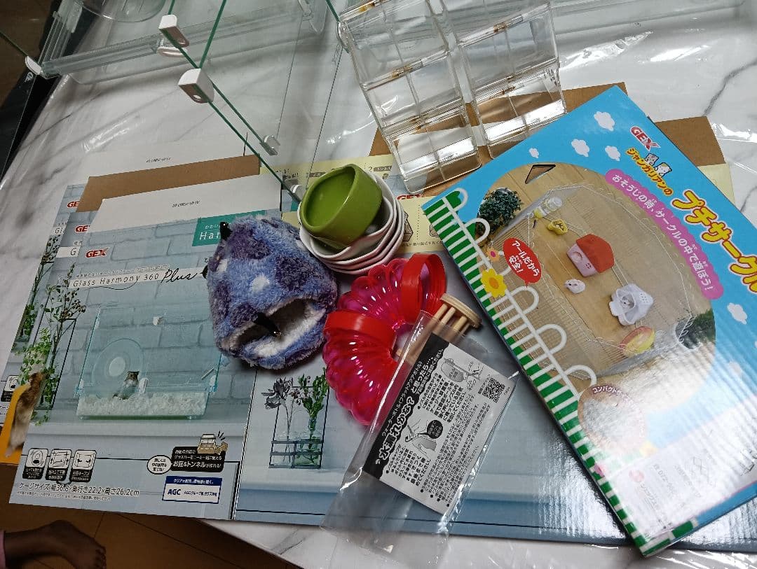 小動物用アクリルケージ3個セット