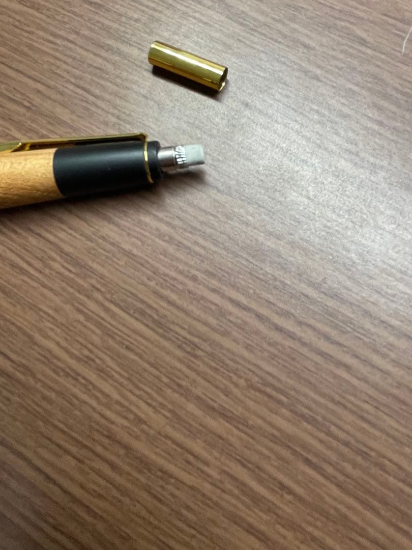 ボナンペン　欅　改造品　真鍮金具