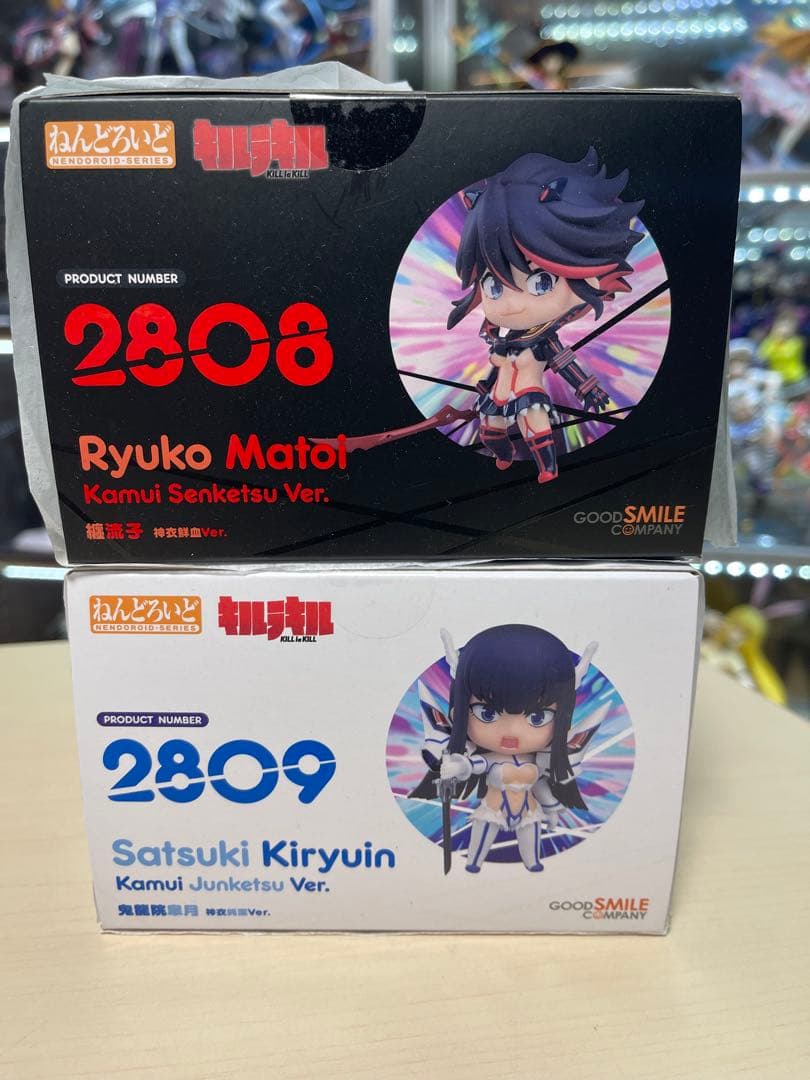 ねんどろいど　キルラキル　纏流子 神衣鮮血Ver.　鬼龍院皐月 神衣純潔Ver.