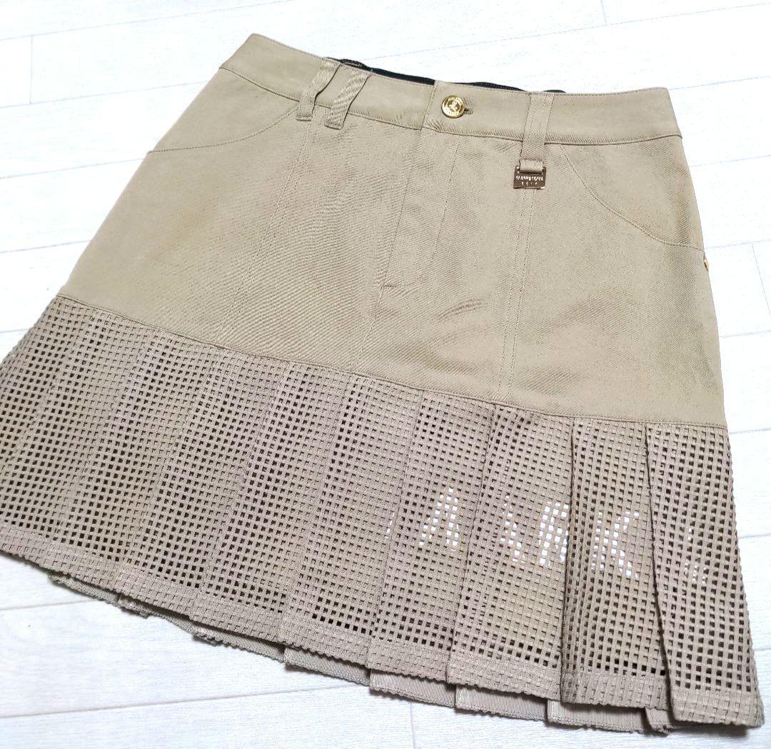 再再再値下げ美品 マークアンドロナ　スカート36 定価40700円 ベージュ