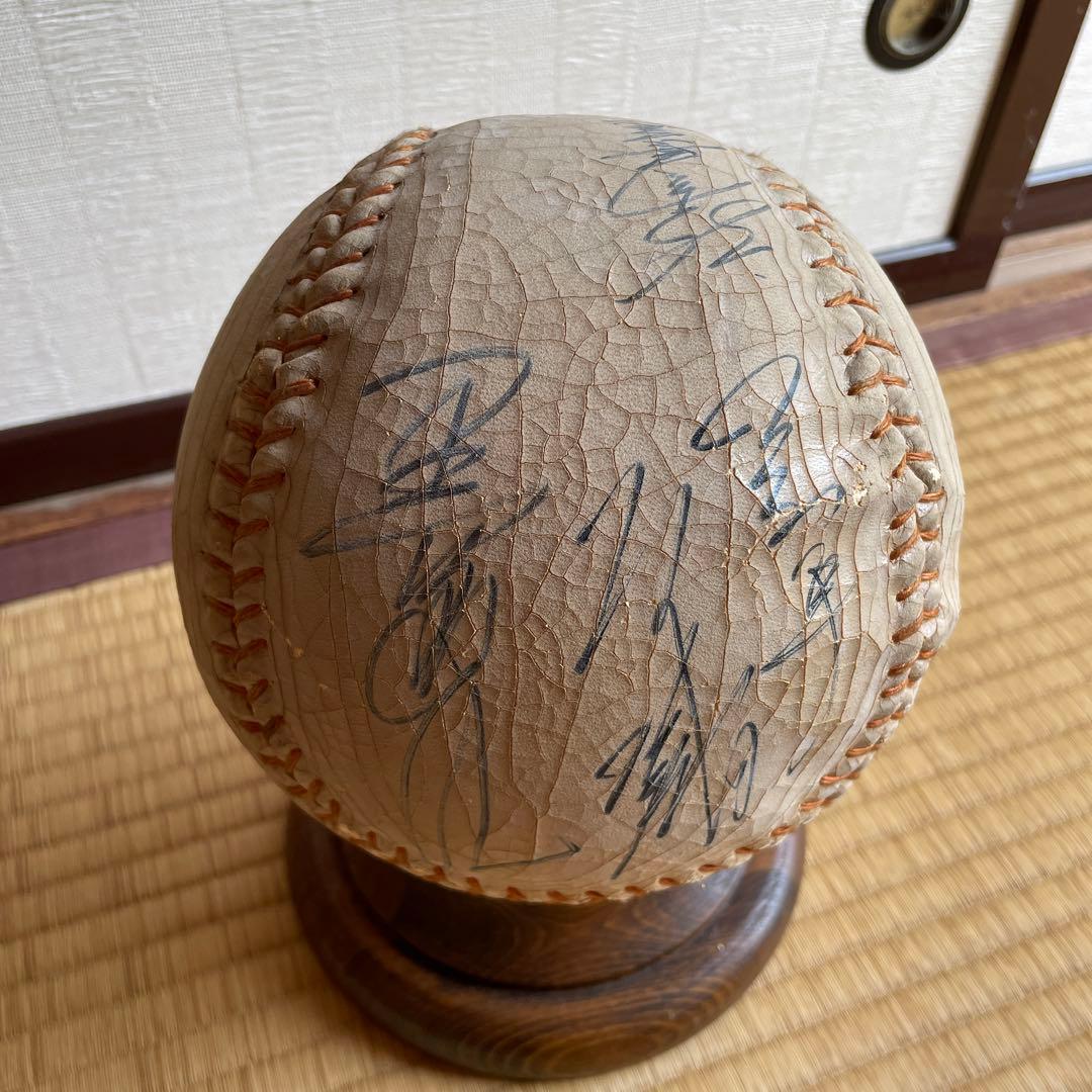 最終価格！野球界レジェンド達の記念サインボール