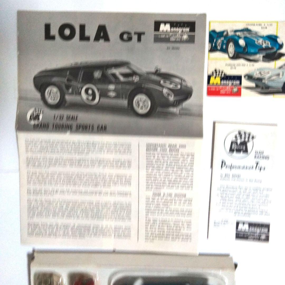 ［レア］60年代モノグラム　1/32 ローラGT　スロットカー組み立てキット