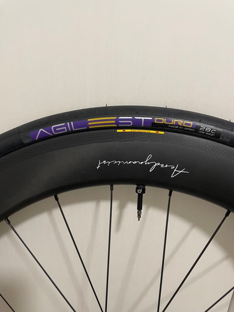 HUNT 62 カーボン Aerodynamicist ホイールセット　タイヤ付