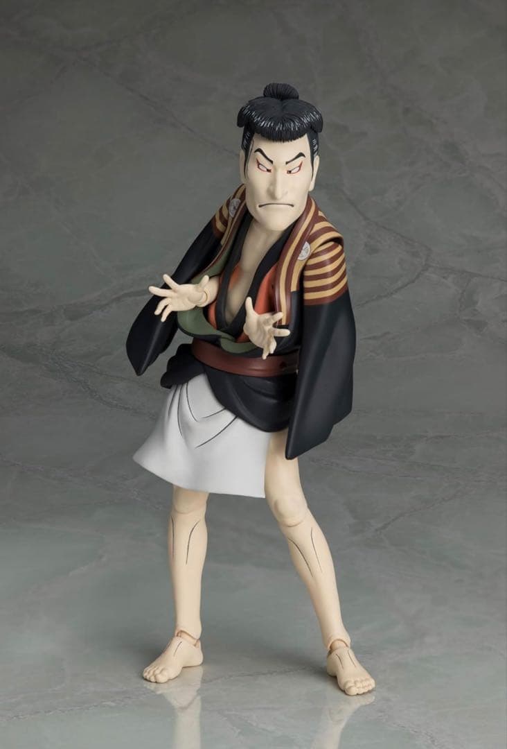 figma 写楽作 三代目大谷鬼次の奴江戸兵衛 塗装済み 完成品可動フィギュア