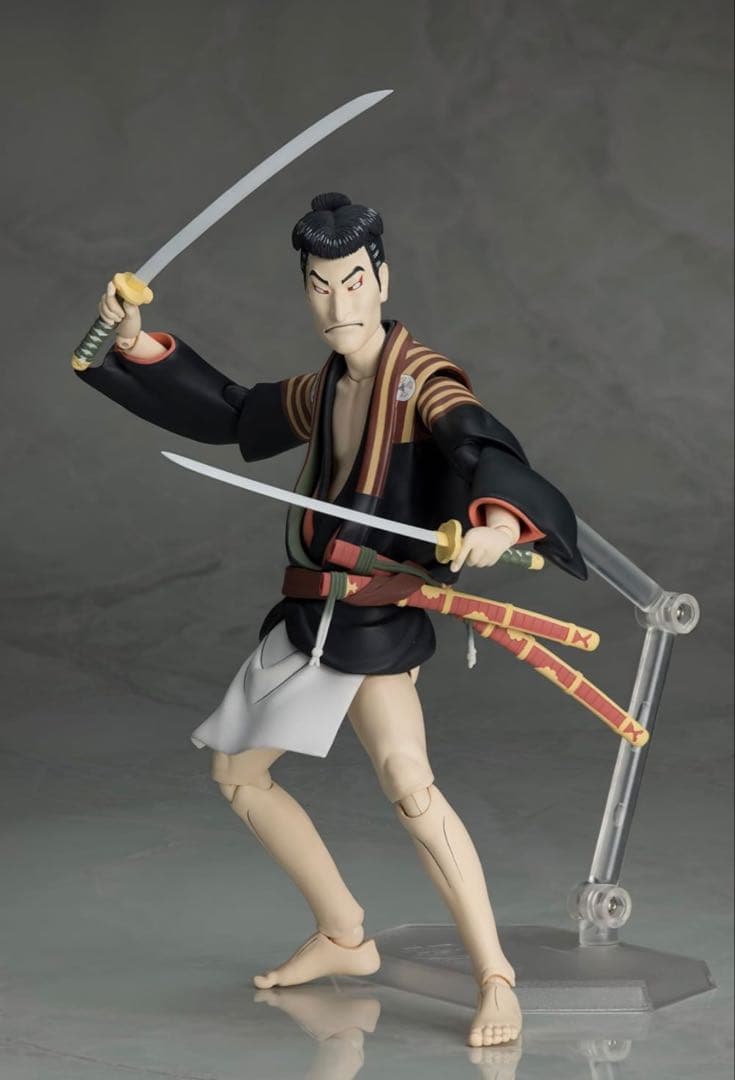 figma 写楽作 三代目大谷鬼次の奴江戸兵衛 塗装済み 完成品可動フィギュア