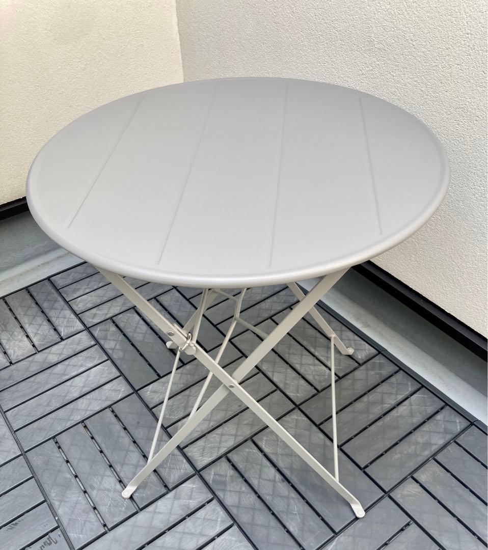 IKEA スンドソー　折りたたみチェア、テーブル　グレー