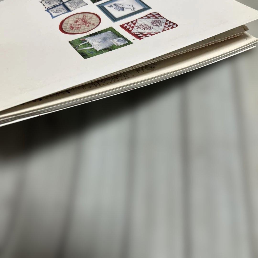希少 赤い刺しゅう・青い刺しゅう 図案と作品250