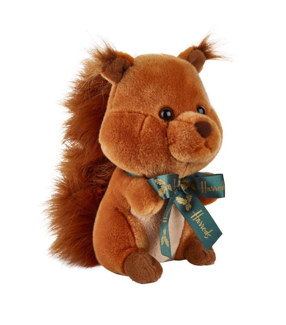 レア　日本未入荷！　Harrods ハロッズ　りす　リス ぬいぐるみ