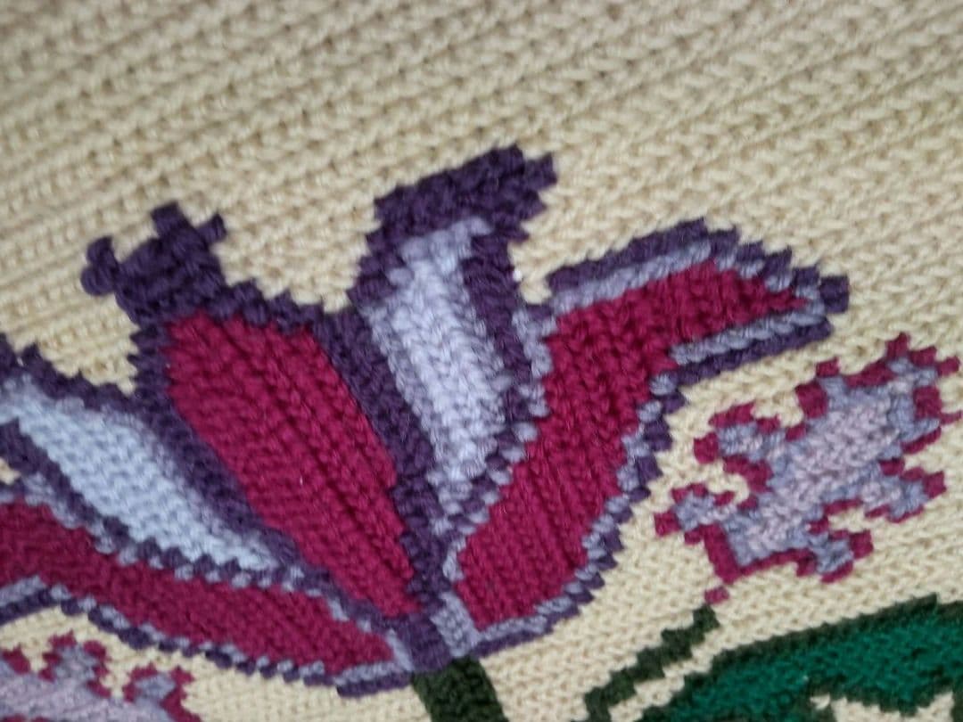 フランスアンティーク 刺繍 壁飾り ハンドステッチ タペストリー ポスター#1