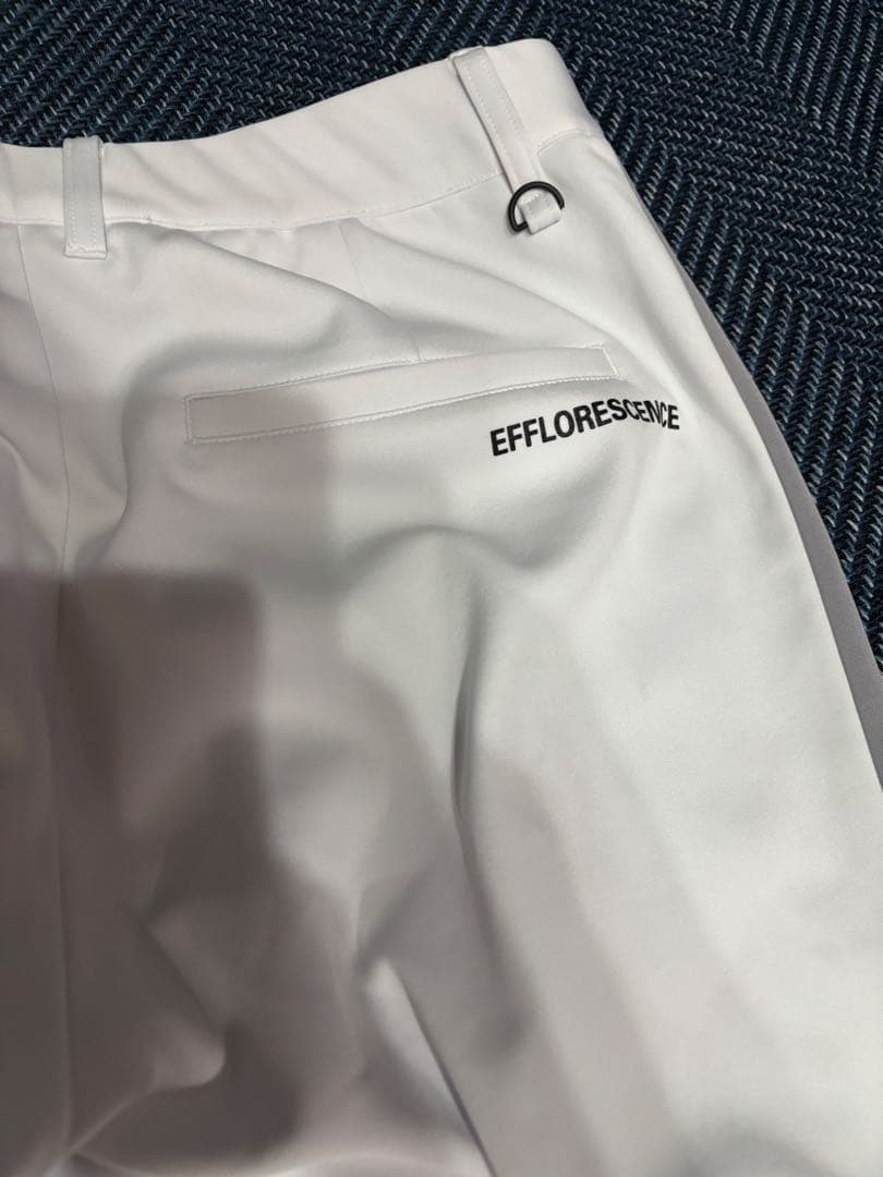 EFFLORESCENCE LOGOTAPE PANTS ホワイト