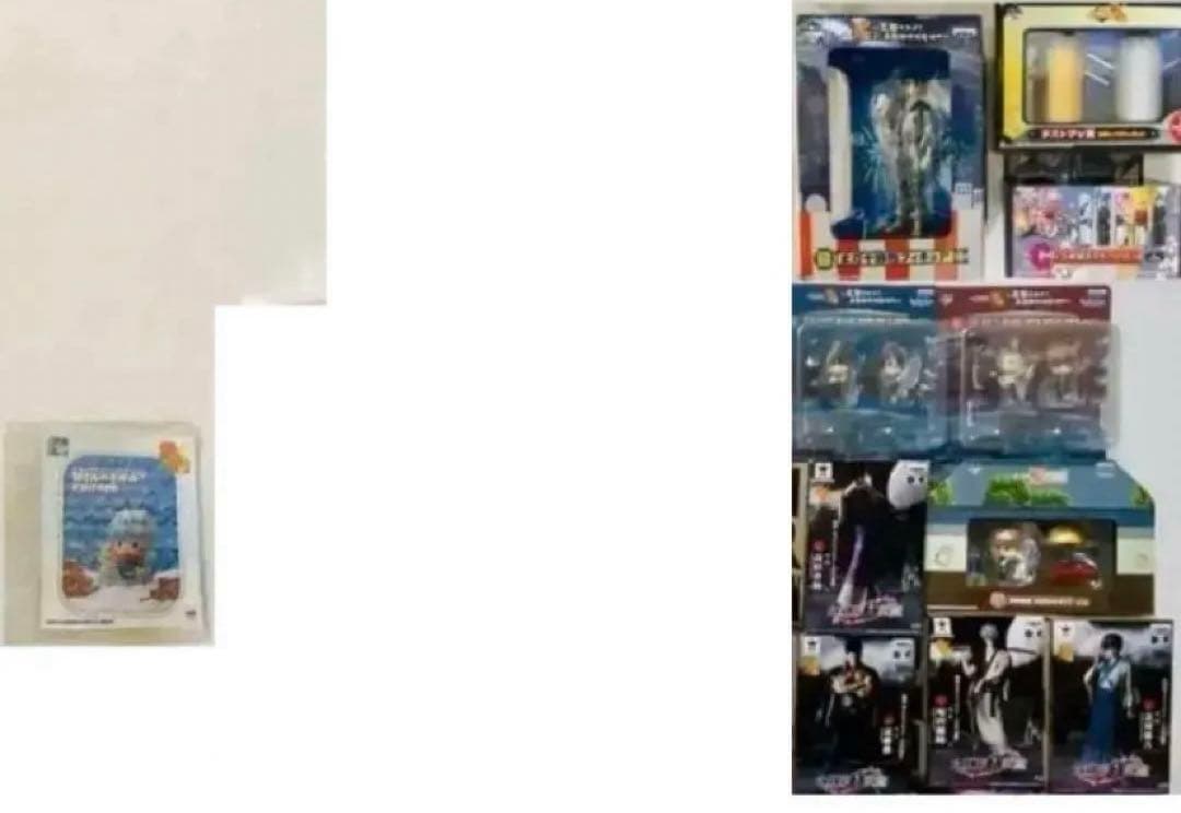 銀魂　グッズセット 缶バッジ＆フィギュア中心①