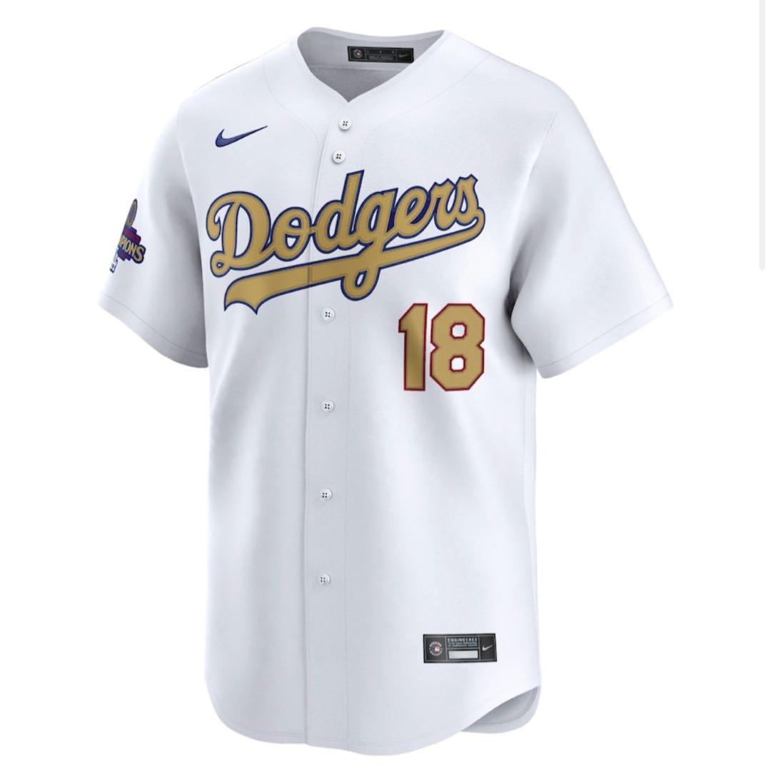 【正規品】山本由伸 漢字版 ドジャース ゴールドユニフォーム 新品 サイズ4XL