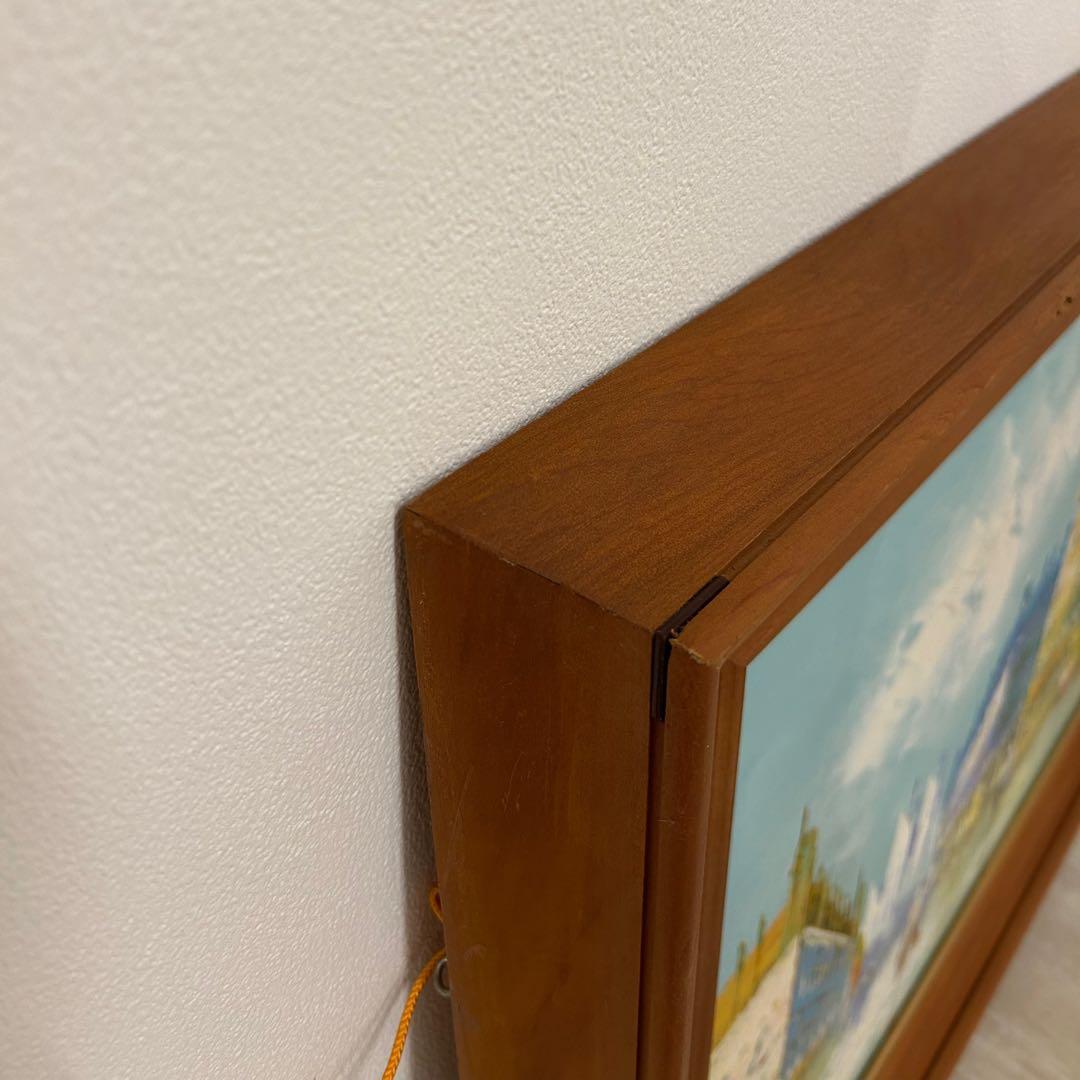 油絵 K.W.PARK 絵画 額付き 油彩