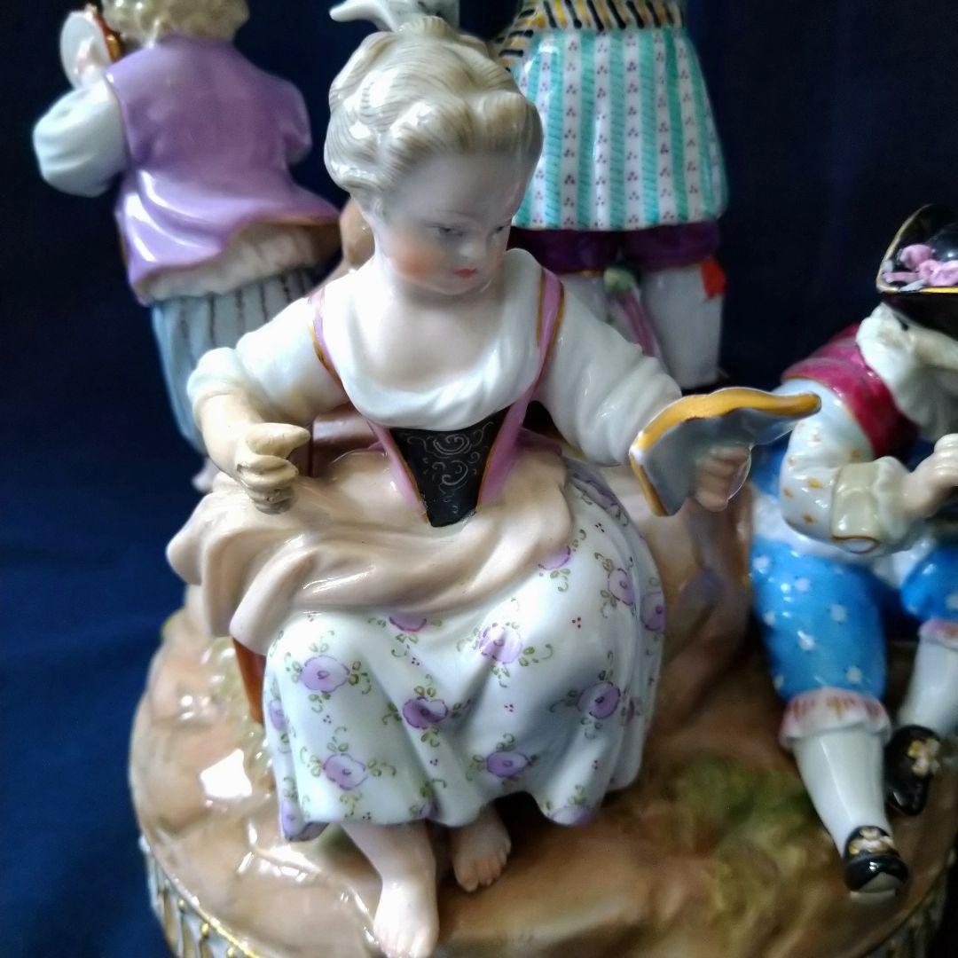✤1924年以前・マイセン(Meissen)フィギュリン✤『５人の音楽隊』