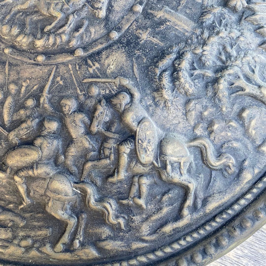 古代ギリシャの盾　レプリカ　アンティーク　直径48cm 金属