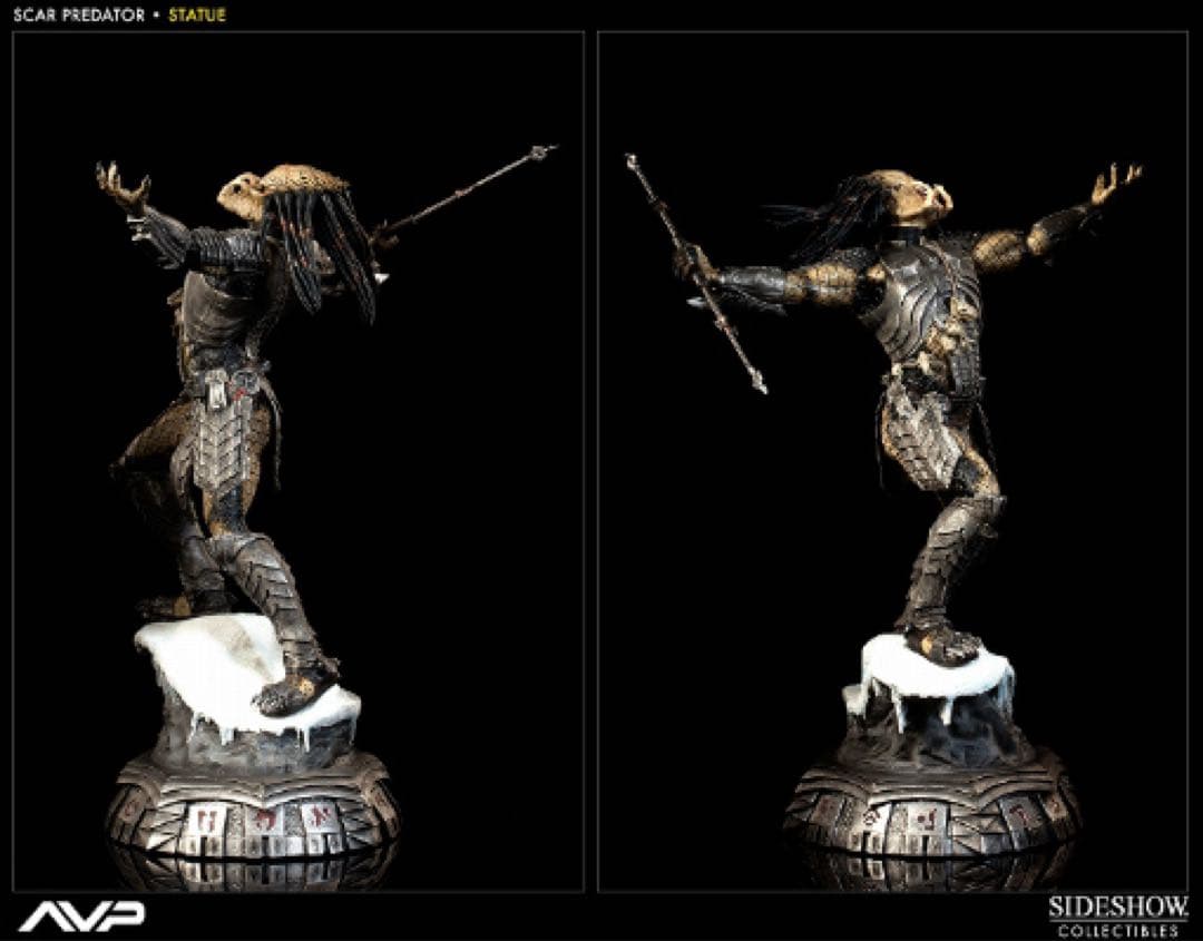【完品】サイドショウ AVP スカー プレデター スタチュー フィギュア