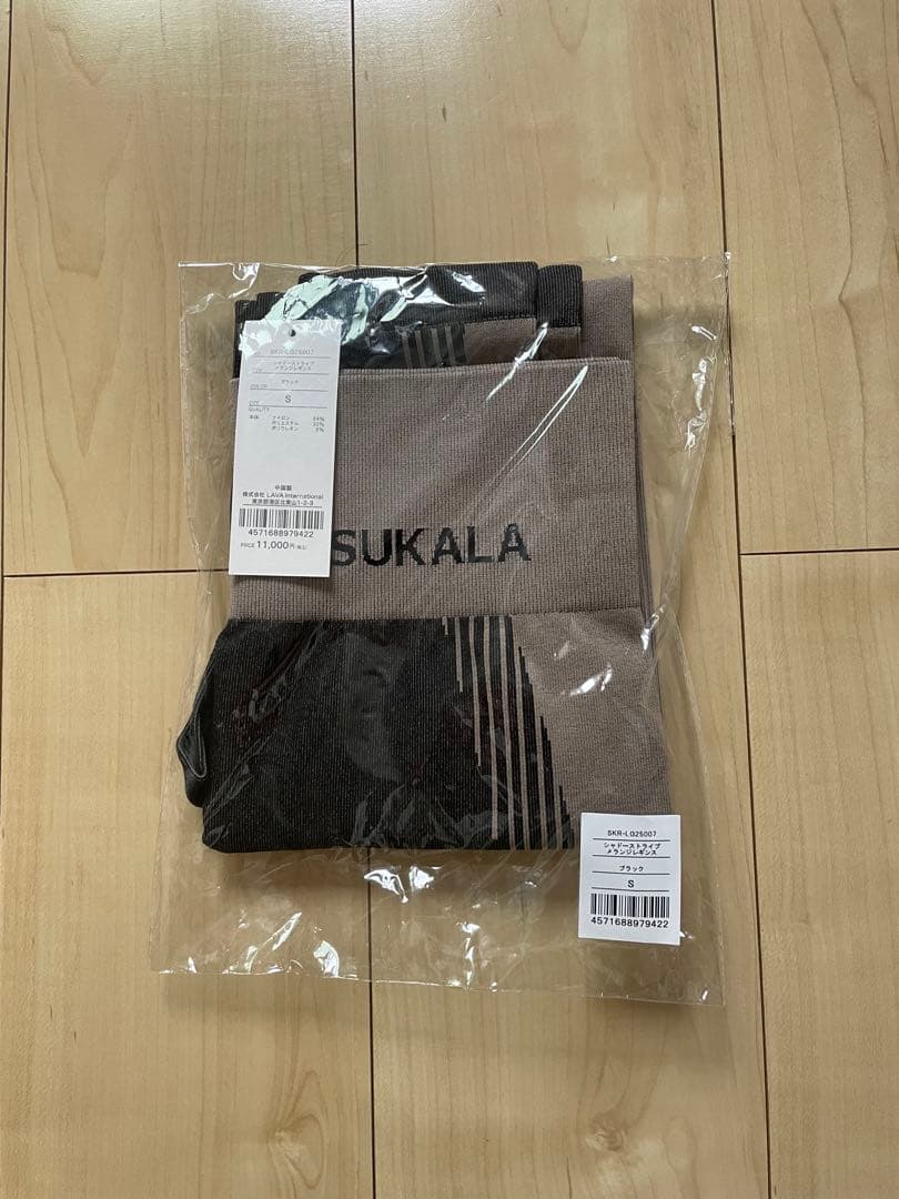 SUKALAシャドーストライプメランジレギンスS