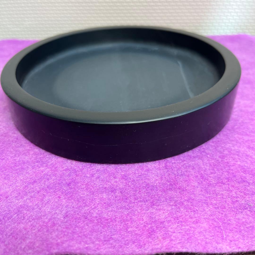 ⭕️雨端硯　五寸胴張丸硯　大型特殊研　直径150mm大　マニア