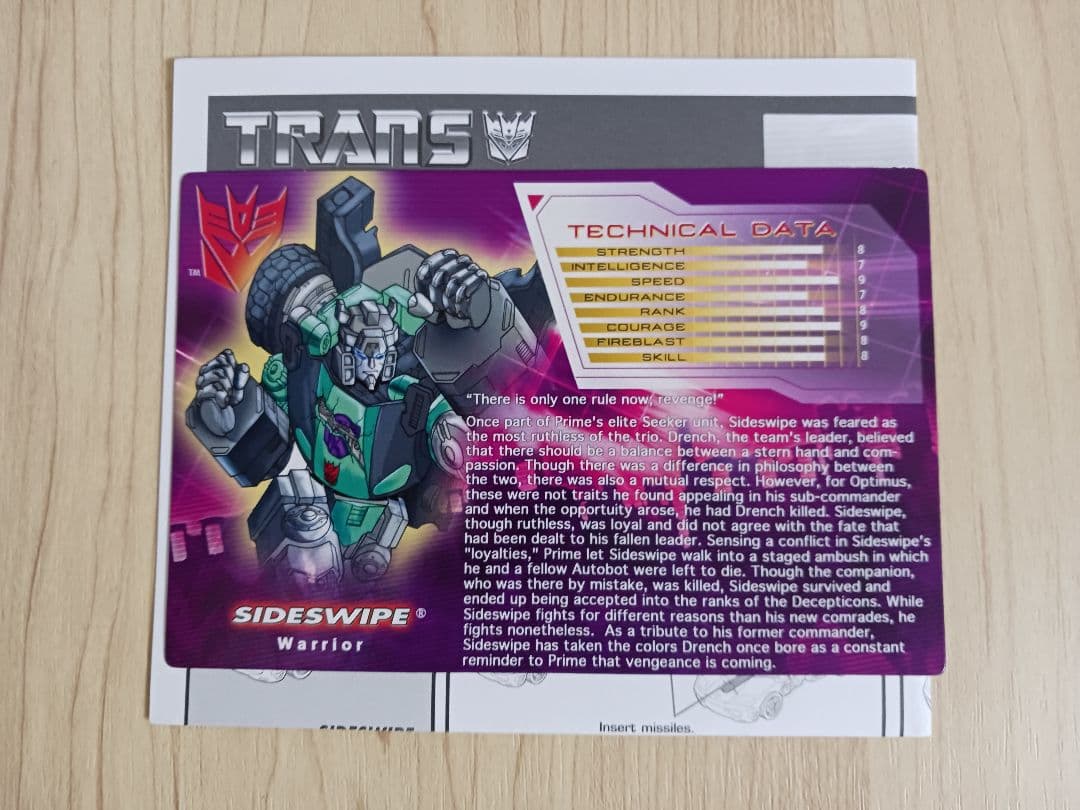 トランスフォーマー ボットコン botcon シャッタードグラス サイドスワイプ