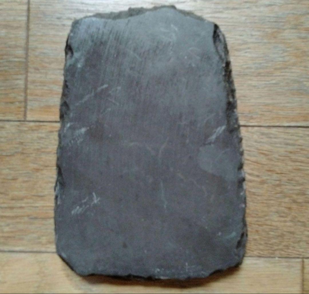 中国骨董大きめ端州石硯【中国端渓梅花坑四辺細工彫刻梅鶯図貴重紫端古硯】唐木硯箱付