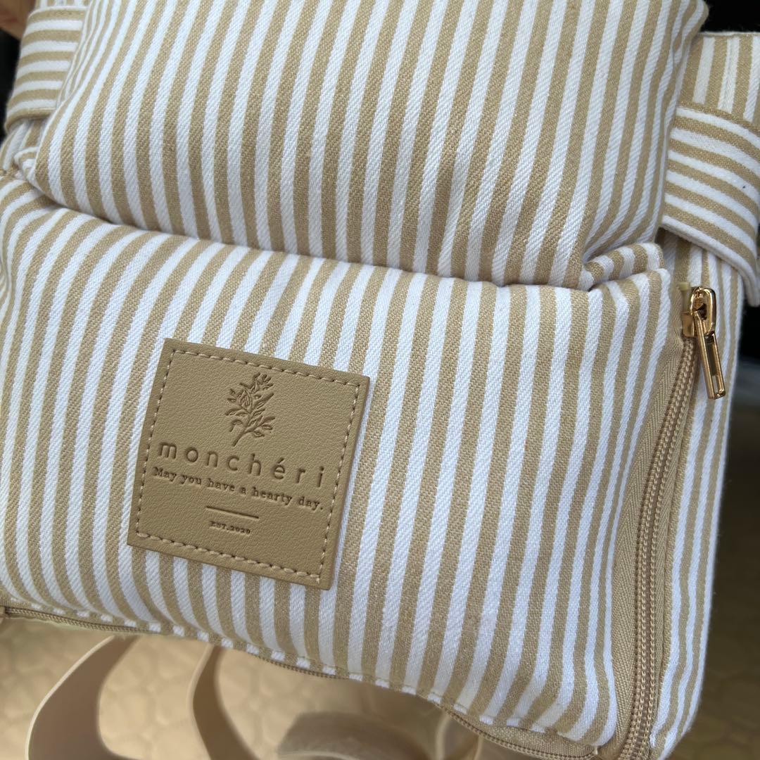 値下中　新品⭐︎モンシェリストライプドライブセンターペットベッド　ドライブベッド