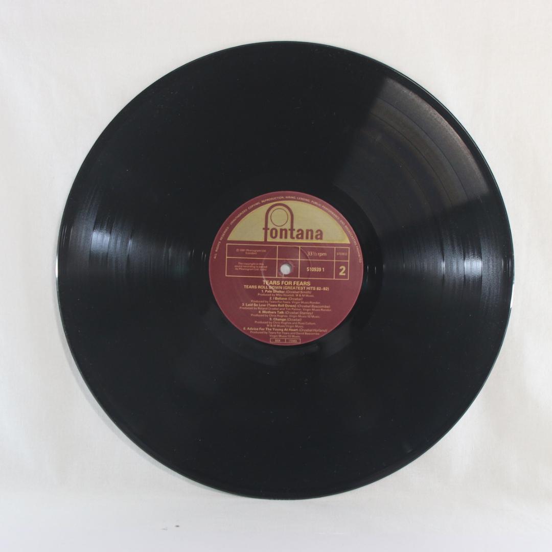 英LP Tears For Fears Tears Roll Down UKオリ