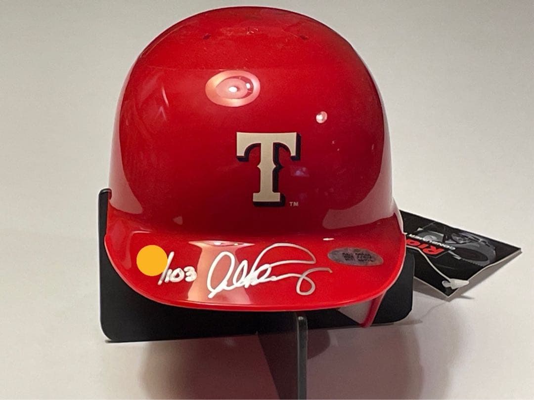 アレックス ロドリゲス 直筆サイン入りミニ・ヘルメット UDA証明書103個限定