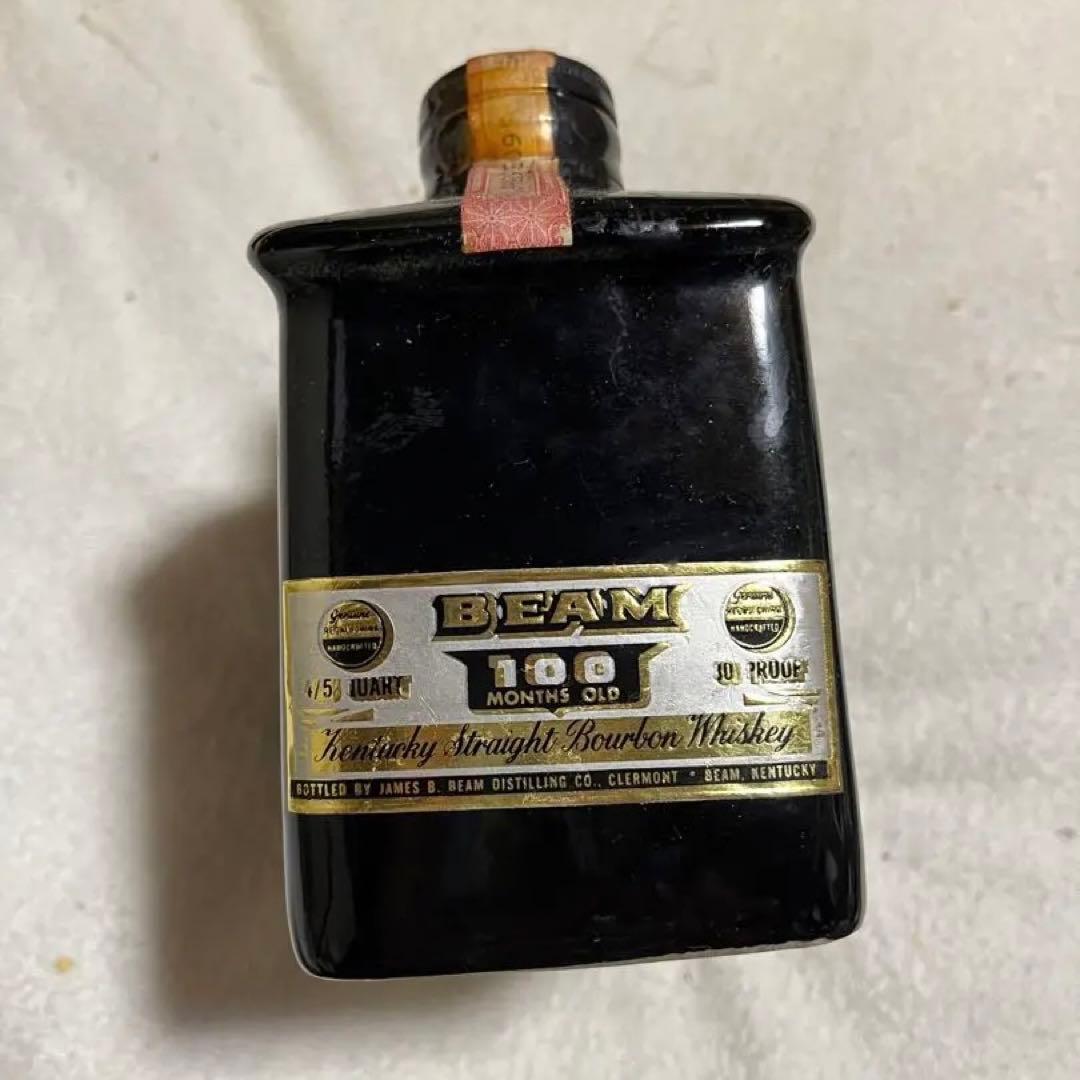 未開封JIM BEAM バーボンウイスキー　ジムビーム　1974 デザインボトル
