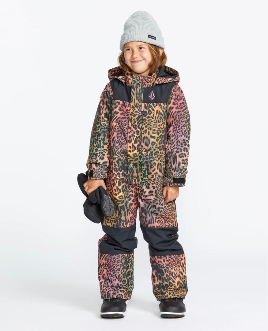 【新品タグ付き】VOLCOM キッズ ウェア 4T レオパード Burton